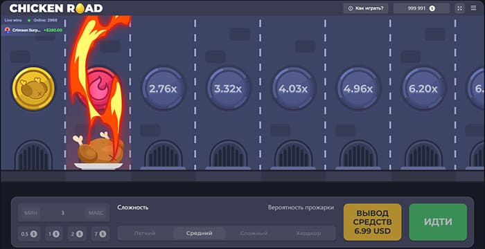 проигрыш в chicken road